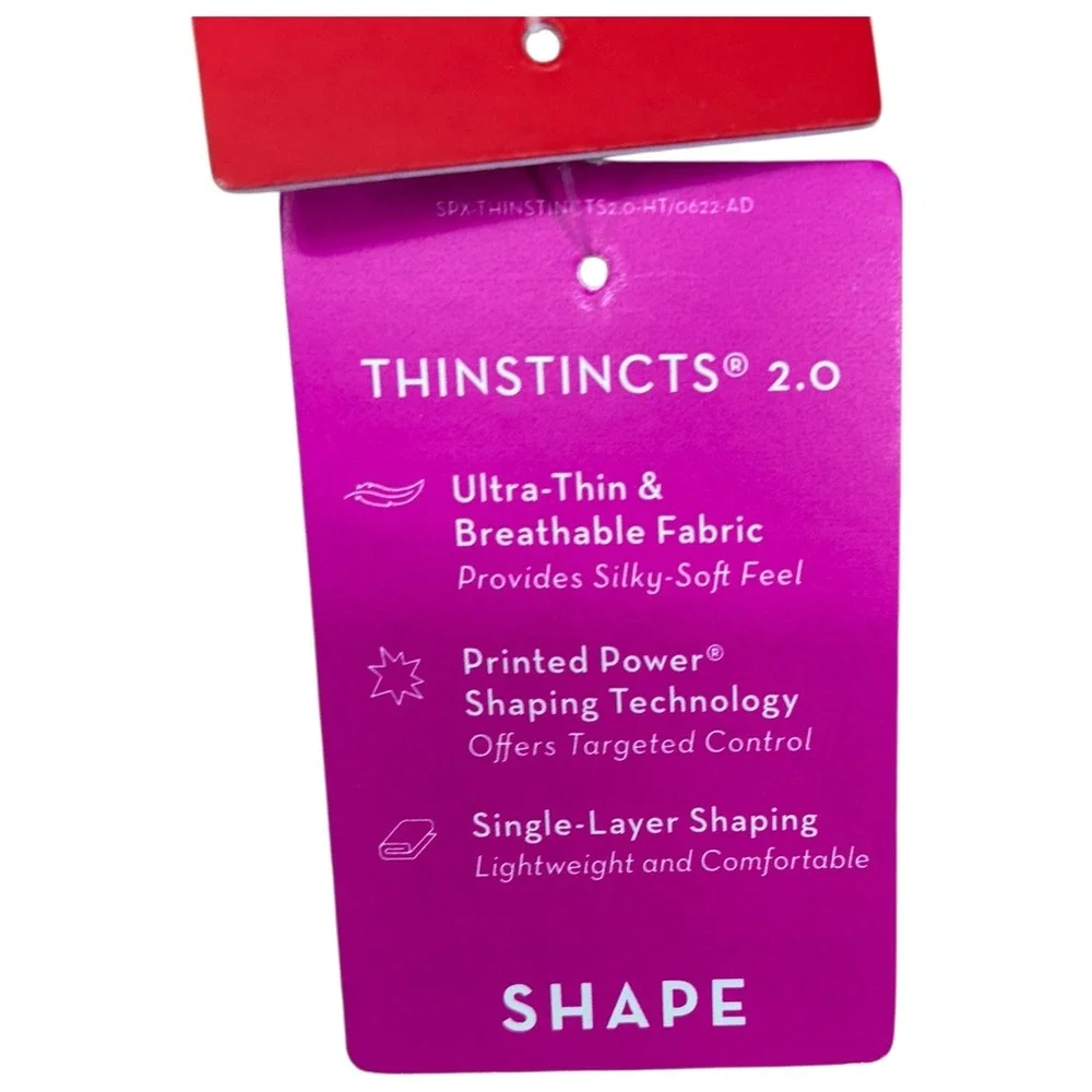 SPANX Thinstincts 2.0 High Waist Thong Shapewear‎ 1X Nude Beige Customer Return